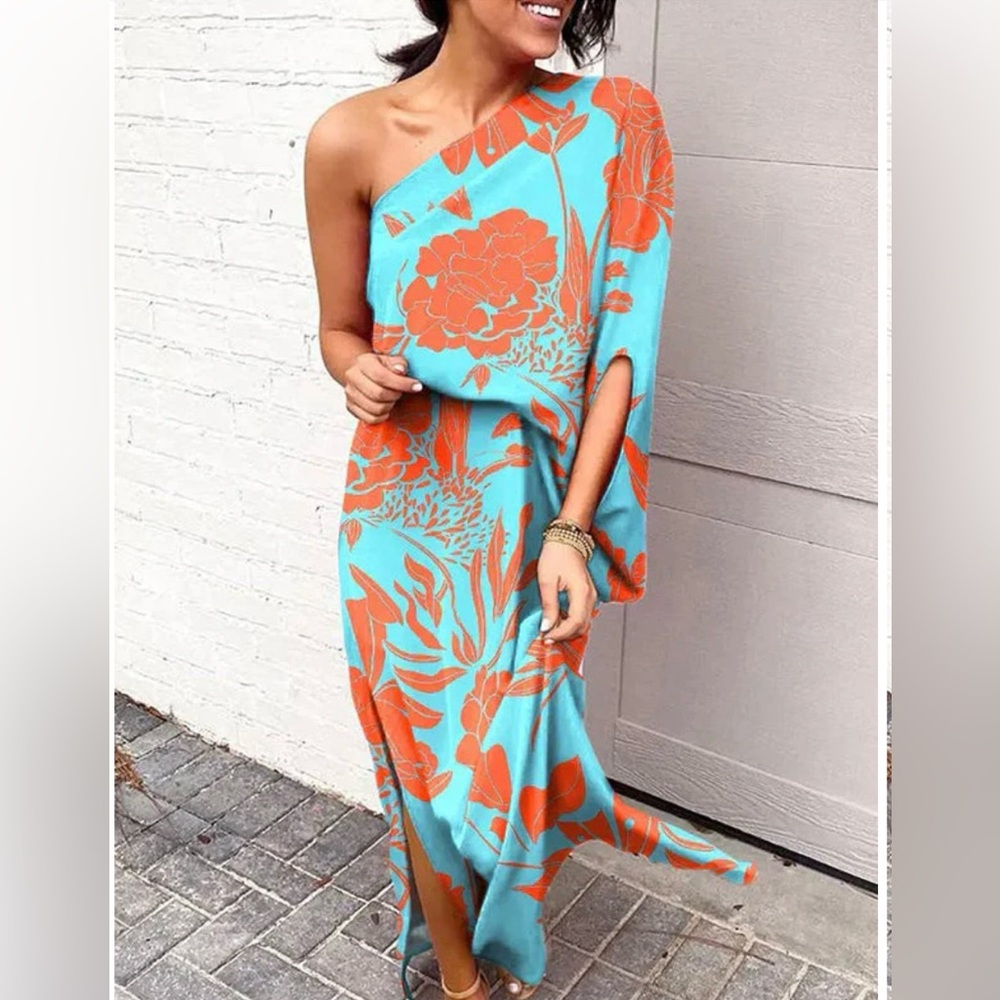One shoulder sun dress